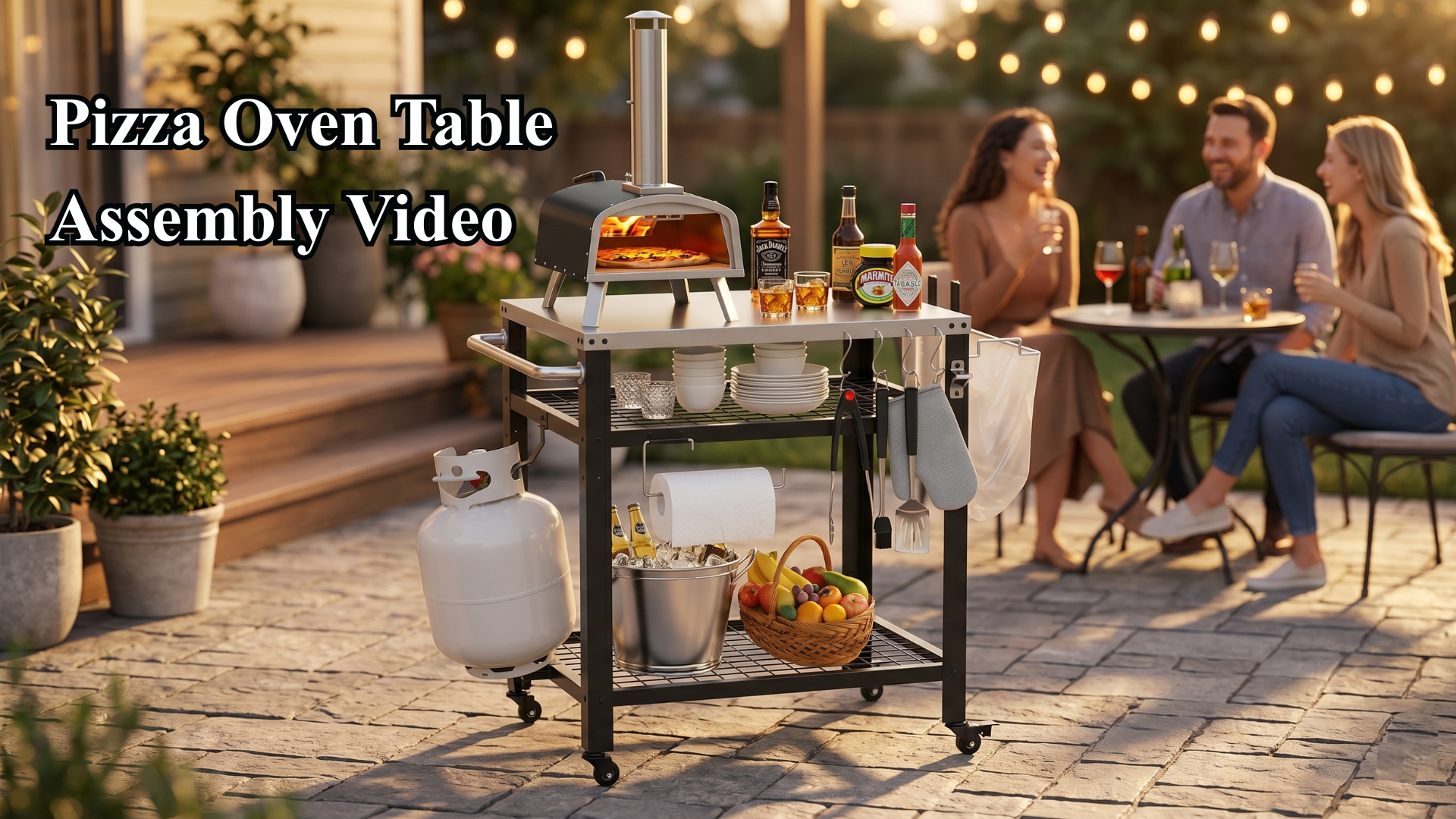 Amazon.com : M METERXITY Stainless Steel Pizza Oven Table for Ooni
